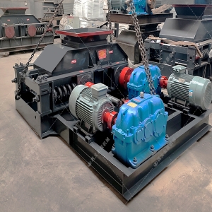 2PG400X250小型對輥破碎機發貨圖片_發往江蘇蘇州_破碎硅鐵